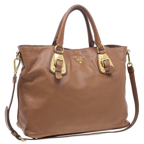 prada large leather tote calf leather|Prada soft leather tote.